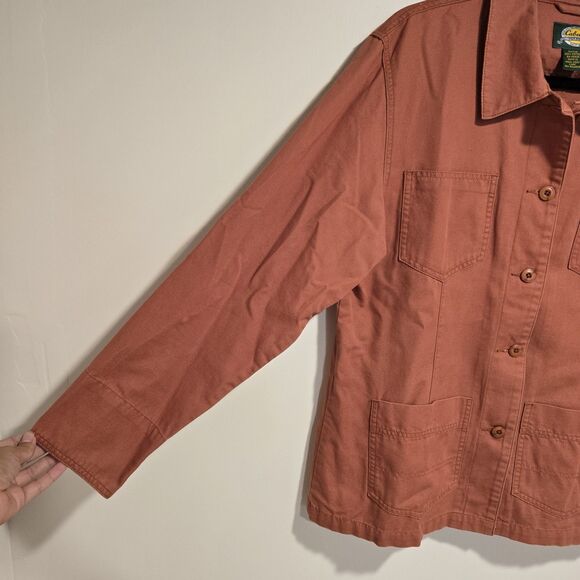 Vintage Cabelas Chore Barn Jacket Large Women Western Outdoor 90s Cottage Casual - Picture 4 of 9